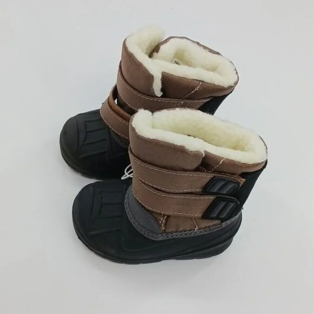 Cat & Jack Winter Boots Kids Shoes Tan Lev Boys Size 5